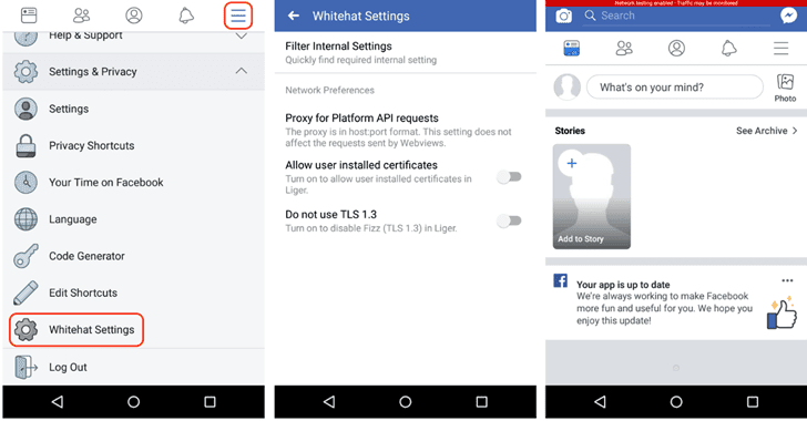 Configuración Whitehat de Facebook