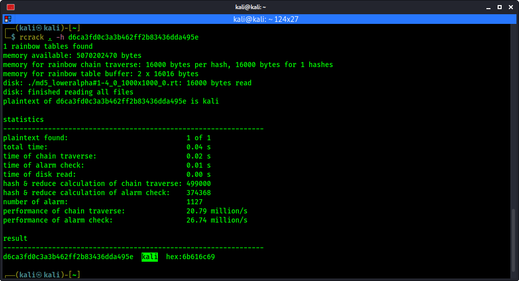 Cómo descifrar contraseñas con Rainbow Tables y RainbowCrack en Kali